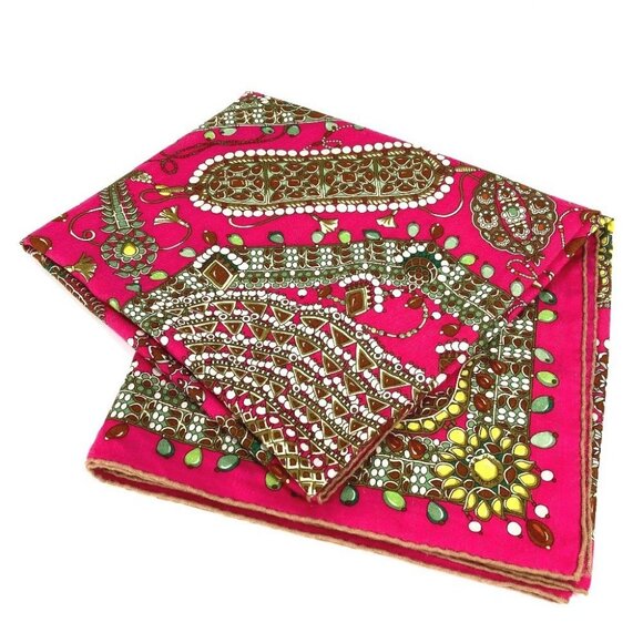 HERMES Maharaja's Jewelry Calle Jean 140 Large format shawl Stole / Shawl Scarf - Picture 3 of 11